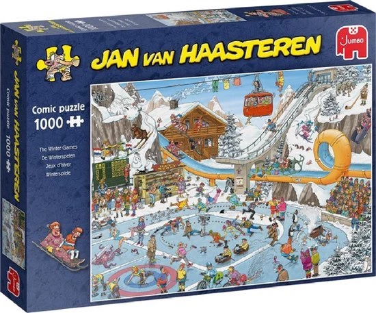 Jan Van Haasteren De Winterspelen Puzzel - 1000 Stukjes 2 Jan Van Haasteren De Winterspelen Puzzel - 1000 Stukjes - Afbeelding 2