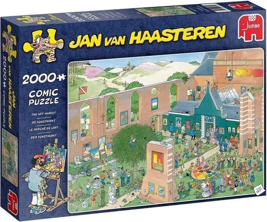 Jan Van Haasteren - NK Puzzelen 1000 Stukjes & De Kunstmarkt 2000 Stukjes & De Wijnmakerij 1000 4 Jan Van Haasteren - NK Puzzelen 1000 Stukjes & De Kunstmarkt 2000 Stukjes & De Wijnmakerij 1000 - Afbeelding 4
