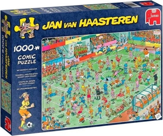 Jan Van Haasteren Puzzelbundel - 2 Stuks - Wereldkampioenschappen Veldrijden 1000 Stuks & WK Vrouwenvoetbal 1000 Stuks 2 Jan Van Haasteren Puzzelbundel - 2 Stuks - Wereldkampioenschappen Veldrijden 1000 Stuks & WK Vrouwenvoetbal 1000 Stuks - Afbeelding 2