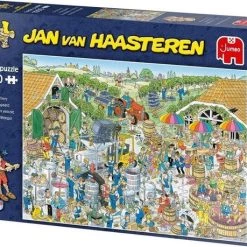Jumbo Jan Van Haasteren - Veldrijden & Eurovisie Songfestival & De Wijnmakerij - Alle 1000 Stukjes -Puzzels Verkoop 550x459 11