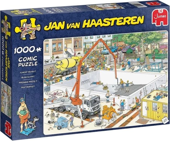Jan Van Haasteren - Puzzelset - De Kunstmarkt 2000 Stukjes & Bijna Klaar 1000 Stukjes 4 Jan Van Haasteren - Puzzelset - De Kunstmarkt 2000 Stukjes & Bijna Klaar 1000 Stukjes - Afbeelding 4