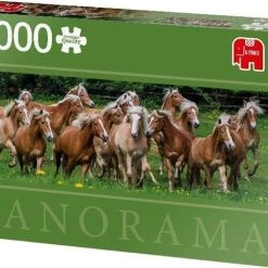 Jumbo Premium Collection Puzzel Haflinger Horses Panorama - Legpuzzel - 1000 Stukjes -Puzzels Verkoop 550x459 2