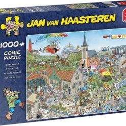 Jumbo Jan Van Haasteren Puzzelbundel - 2 Stuks - De Kunstmarkt 1000 Stukjes & Rondje Texel 1000 Stukjes -Puzzels Verkoop 550x459 4