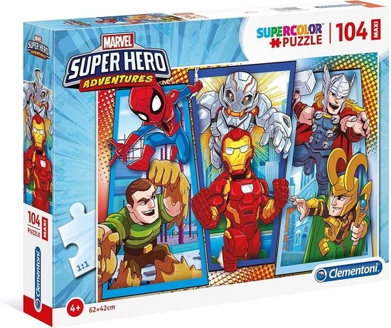 Clementoni Legpuzzel Disney Super Hero Adventures 104 Stukjes 1 Clementoni Legpuzzel Disney Super Hero Adventures 104 Stukjes