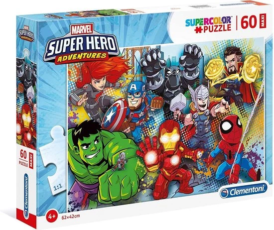 Clementoni Legpuzzel Marvel Super Hero Avengers 60 Stukjes 1 Clementoni Legpuzzel Marvel Super Hero Avengers 60 Stukjes