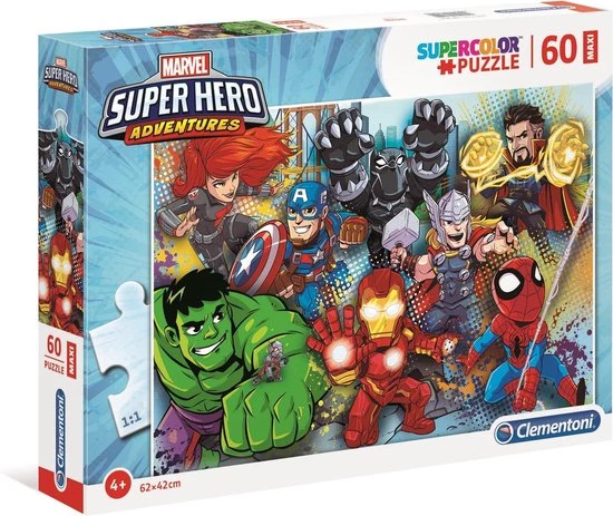 Clementoni Legpuzzel Marvel Super Hero Avengers 60 Stukjes 3 Clementoni Legpuzzel Marvel Super Hero Avengers 60 Stukjes - Afbeelding 3