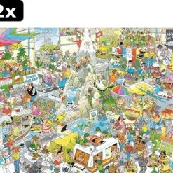 2x Jan Van Haasteren De Vakantiebeurs Puzzel - 1000 Stukjes 16 2x Jan Van Haasteren De Vakantiebeurs Puzzel - 1000 Stukjes -Puzzels Verkoop 550x465