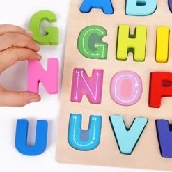 DW4Trading Houten Alfabet Puzzel - Hoofdletters Abc - 30x20 Cm 5 DW4Trading Houten Alfabet Puzzel - Hoofdletters Abc - 30x20 Cm -Puzzels Verkoop 550x467