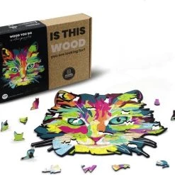 Wood You Do Houten Puzzel Kat | Agile Cat | 28x28cm | 230 Stuks -Puzzels Verkoop 550x468