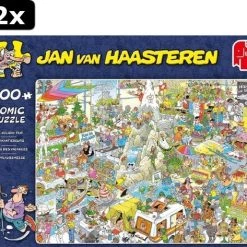 2x Jan Van Haasteren De Vakantiebeurs Puzzel - 1000 Stukjes 14 2x Jan Van Haasteren De Vakantiebeurs Puzzel - 1000 Stukjes -Puzzels Verkoop 550x473