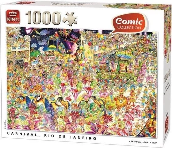 Trixie King Puzzel Rio De Janeiro Carnaval - Puzzel Volwassenen 1000 Stukjes 1 Trixie King Puzzel Rio De Janeiro Carnaval - Puzzel Volwassenen 1000 Stukjes
