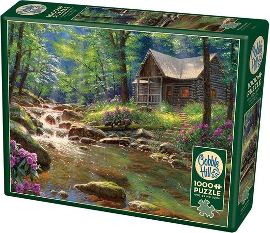 Cobble Hill Puzzle 1000 Pieces - Fishing Cabin 2 Cobble Hill Puzzle 1000 Pieces - Fishing Cabin - Afbeelding 2