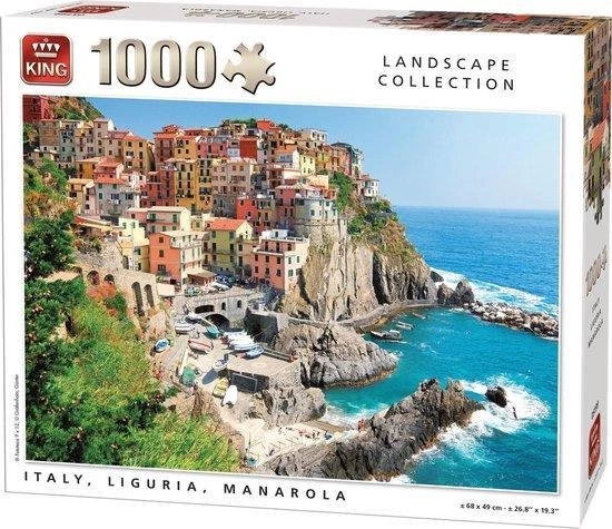 King Inter King - Legpuzzel - Manarola - Italy - 1000 Stukjes - Landscape - Puzzels - Legpuzzels - Nieuwe Collectie 1 King Inter King - Legpuzzel - Manarola - Italy - 1000 Stukjes - Landscape - Puzzels - Legpuzzels - Nieuwe Collectie