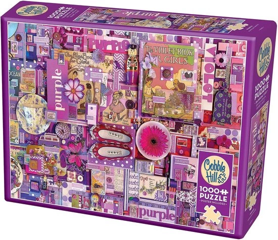 Cobble Hill Puzzel Purple - 1000 Stukjes 1 Cobble Hill Puzzel Purple - 1000 Stukjes