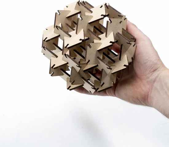 Menu Design Meuq Design Triangulus - 3D Puzzel - Geometrisch - Hout Naturel - S 9 Menu Design Meuq Design Triangulus - 3D Puzzel - Geometrisch - Hout Naturel - S - Afbeelding 9