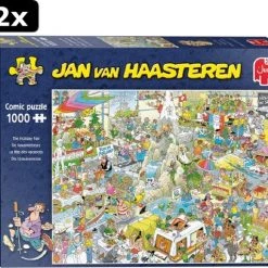 2x Jan Van Haasteren De Vakantiebeurs Puzzel - 1000 Stukjes 18 2x Jan Van Haasteren De Vakantiebeurs Puzzel - 1000 Stukjes -Puzzels Verkoop 550x478