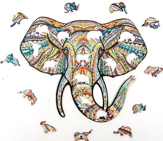 DoublewsgiftsNL Legpuzzel - Houten Jigsaw Puzzel - Olifant - Dierenfiguur - 148st - Double W's Gifts 1 DoublewsgiftsNL Legpuzzel - Houten Jigsaw Puzzel - Olifant - Dierenfiguur - 148st - Double W's Gifts