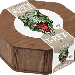 Art Bizniz Legpuzzel T-rex 37 X 28 Cm Hout Groen 129-delig