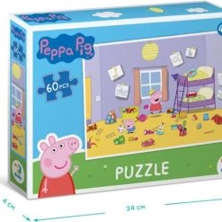 DODO Toys - Peppa Pig Puzzel - 60 Stukjes - 23x32 Cm - Peppa Pig Speelgoed 4+ - Kinderpuzzel 4 Jaar -Puzzels Verkoop 550x482 2