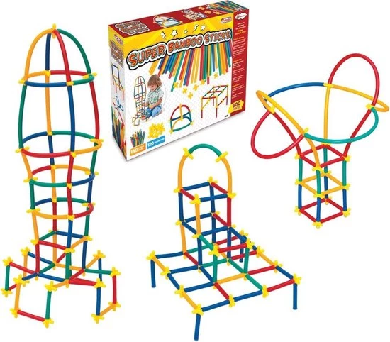 Dede - Bamboe Speelgoed - Bamboe Puzzel Stokjes - Motoriek Speelgoed - 300 Stuks 1 Dede - Bamboe Speelgoed - Bamboe Puzzel Stokjes - Motoriek Speelgoed - 300 Stuks