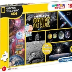 Clementoni Supercolor Puzzel - I NEED MORE SPACE - National Geographic Kids - 180 Stukjes