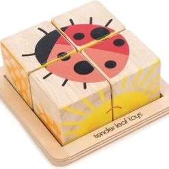 Tender Toys Blokpuzzel Lieveheersbeestje Hout Junior 10 Cm 5-delig -Puzzels Verkoop 550x484