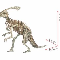 De Bouwplaats Bouwpakket 3D Puzzel Parasaurolophus Van Hout- Kleur -Puzzels Verkoop 550x488 3