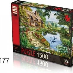 KS Games, Legpuzzel, 1500 Stukjes, Cottage By The Lake