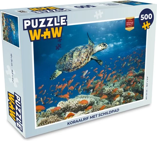 PuzzleWow Puzzel Koraalrif Met Schildpad - Legpuzzel - Puzzel 500 Stukjes - Sinterklaas Cadeautjes - Sinterklaas Voor Grote Kinderen 1 PuzzleWow Puzzel Koraalrif Met Schildpad - Legpuzzel - Puzzel 500 Stukjes - Sinterklaas Cadeautjes - Sinterklaas Voor Grote Kinderen