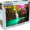 PuzzleWow Puzzel Waterval Met Kleurrijke Bloemen En Bomen - Natuur - Jungle - Legpuzzel - Puzzel 1000 Stukjes Volwassenen - Sinterklaas Cadeautjes - Sinterklaas Voor Grote Kinderen