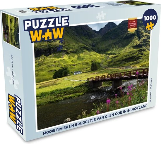 PuzzleWow Puzzel Rivier En Bruggetje Van Glen Coe In Schotland - Legpuzzel - Puzzel 1000 Stukjes Volwassenen - Sinterklaas Cadeautjes - Sinterklaas Voor Grote Kinderen 1 PuzzleWow Puzzel Rivier En Bruggetje Van Glen Coe In Schotland - Legpuzzel - Puzzel 1000 Stukjes Volwassenen - Sinterklaas Cadeautjes - Sinterklaas Voor Grote Kinderen