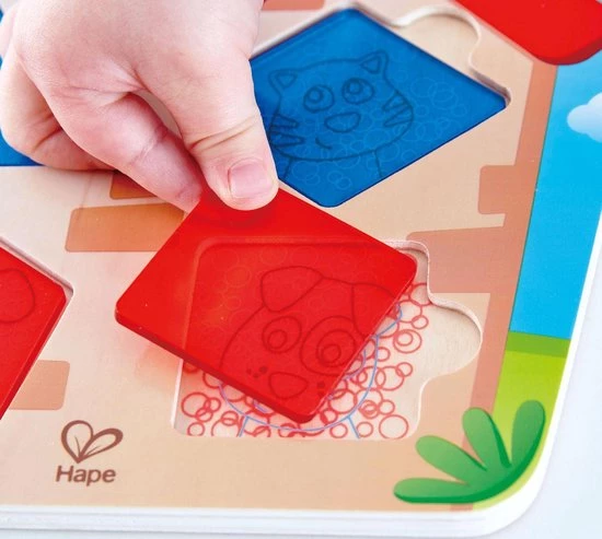 Hape Vormenpuzzel Wie Is Er In Huis Junior Hout 5 Stukjes 2 Hape Vormenpuzzel Wie Is Er In Huis Junior Hout 5 Stukjes - Afbeelding 2