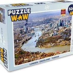 PuzzleWow Puzzel Londen - Engeland - Theems - Legpuzzel - Puzzel 500 Stukjes - Sinterklaas Cadeautjes - Sinterklaas Voor Grote Kinderen