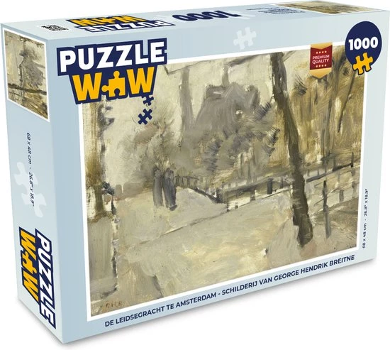 PuzzleWow Puzzel De Leidsegracht Te Amsterdam - Schilderij Van George Hendrik Breitner - Legpuzzel - Puzzel 1000 Stukjes Volwassenen - Sinterklaas Cadeautjes - Sinterklaas Voor Grote Kinderen 1 PuzzleWow Puzzel De Leidsegracht Te Amsterdam - Schilderij Van George Hendrik Breitner - Legpuzzel - Puzzel 1000 Stukjes Volwassenen - Sinterklaas Cadeautjes - Sinterklaas Voor Grote Kinderen