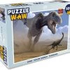 PuzzleWow Puzzel Dino - Wilde Dieren - Tekening - Kinderen - Jongens - Kindderen - Legpuzzel - Puzzel 500 Stukjes - Sinterklaas Cadeautjes - Sinterklaas Voor Grote Kinderen