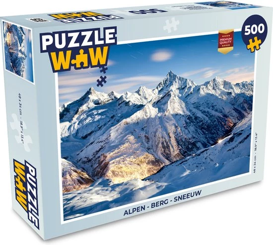PuzzleWow Puzzel Alpen - Berg - Sneeuw - Legpuzzel - Puzzel 500 Stukjes - Sinterklaas Cadeautjes - Sinterklaas Voor Grote Kinderen 1 PuzzleWow Puzzel Alpen - Berg - Sneeuw - Legpuzzel - Puzzel 500 Stukjes - Sinterklaas Cadeautjes - Sinterklaas Voor Grote Kinderen