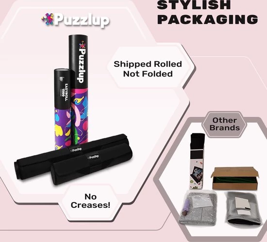 Puzzlup 3000 - XXL Puzzelmat Neopreen - Zelfsluitend En Antislip - Portapuzzle Met Luxe Opbergtube - Tot En Met 3000 Stukjes - 95 X 150 Cm 9 Puzzlup 3000 - XXL Puzzelmat Neopreen - Zelfsluitend En Antislip - Portapuzzle Met Luxe Opbergtube - Tot En Met 3000 Stukjes - 95 X 150 Cm - Afbeelding 9