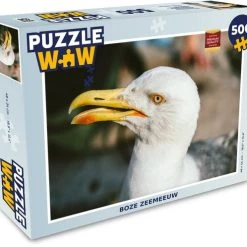 PuzzleWow Puzzel Meeuw - Vogel - Legpuzzel - Puzzel 500 Stukjes - Sinterklaas Cadeautjes - Sinterklaas Voor Grote Kinderen
