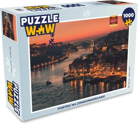 PuzzleWow Puzzel Zonsondergang - Porto - Portugal - Legpuzzel - Puzzel 1000 Stukjes Volwassenen - Sinterklaas Cadeautjes - Sinterklaas Voor Grote Kinderen 1 PuzzleWow Puzzel Zonsondergang - Porto - Portugal - Legpuzzel - Puzzel 1000 Stukjes Volwassenen - Sinterklaas Cadeautjes - Sinterklaas Voor Grote Kinderen