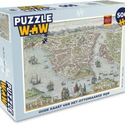 PuzzleWow Puzzel Geschiedenis - Landkaart - Vintage - Legpuzzel - Puzzel 500 Stukjes - Sinterklaas Cadeautjes - Sinterklaas Voor Grote Kinderen