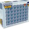 PuzzleWow Puzzel Een Marokkaanse Mozaïek Tegelpatroon Waar De Kleur Blauw Vooral Is Gebruikt - Legpuzzel - Puzzel 1000 Stukjes Volwassenen - Sinterklaas Cadeautjes - Sinterklaas Voor Grote Kinderen