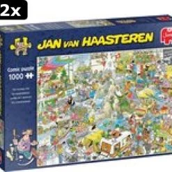 2x Jan Van Haasteren De Vakantiebeurs Puzzel - 1000 Stukjes