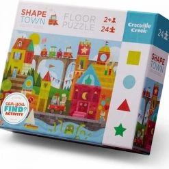 Crocodile Creek Leerpuzzel Vormen Stad - 24 Stukjes
