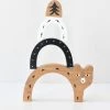 Wee Gallery, BAMBOO NESTING - Houten Speelgoed Panda Beer