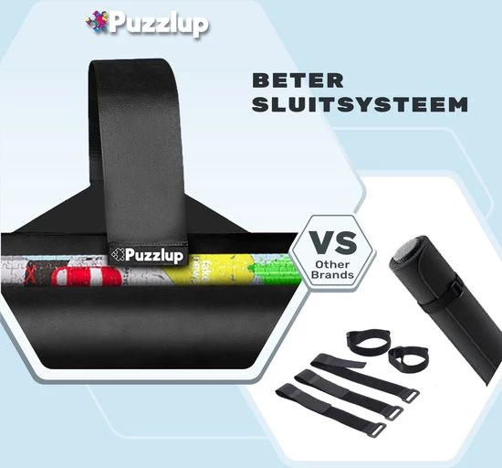 Puzzlup 3000 - XXL Puzzelmat Neopreen - Zelfsluitend En Antislip - Portapuzzle Met Luxe Opbergtube - Tot En Met 3000 Stukjes - 95 X 150 Cm 5 Puzzlup 3000 - XXL Puzzelmat Neopreen - Zelfsluitend En Antislip - Portapuzzle Met Luxe Opbergtube - Tot En Met 3000 Stukjes - 95 X 150 Cm - Afbeelding 5