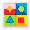 Engelhart Educatief Geometric Sorter Shapes Combo Rubber Wood Plate 30 X 30 X 4,2 Cm