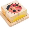 Tender Toys Blokpuzzel Lieveheersbeestje Hout Junior 10 Cm 5-delig