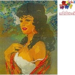 Stick-it Zwarte Dame, Ca. 8.100 Steentjes, Compatibel Met Ministeck