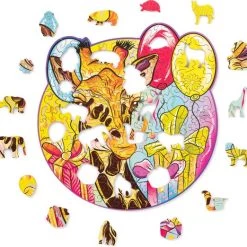 Wood Trick Sierlijke Giraffe - Houten Vormpuzzel -Puzzels Verkoop 550x522
