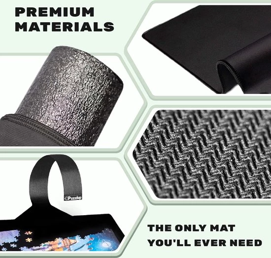 Puzzlup 3000 - XXL Puzzelmat Neopreen - Zelfsluitend En Antislip - Portapuzzle Met Luxe Opbergtube - Tot En Met 3000 Stukjes - 95 X 150 Cm 3 Puzzlup 3000 - XXL Puzzelmat Neopreen - Zelfsluitend En Antislip - Portapuzzle Met Luxe Opbergtube - Tot En Met 3000 Stukjes - 95 X 150 Cm - Afbeelding 3
